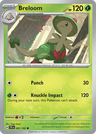 TEF 007 Breloom reverse holo