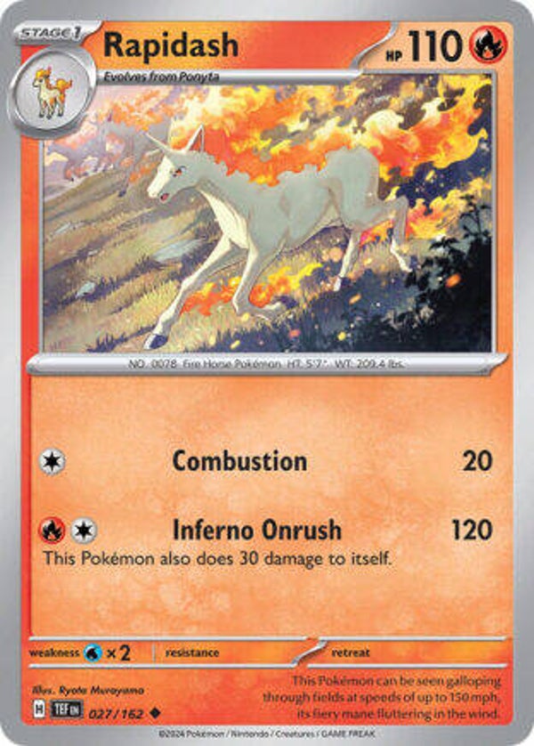 TEF 027 Rapidash reverse holo