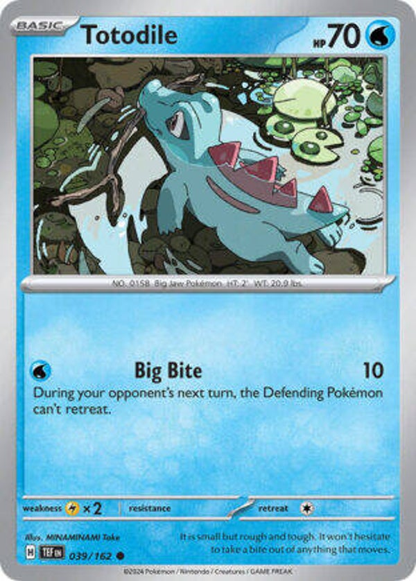 TEF 039 Totodile reverse holo