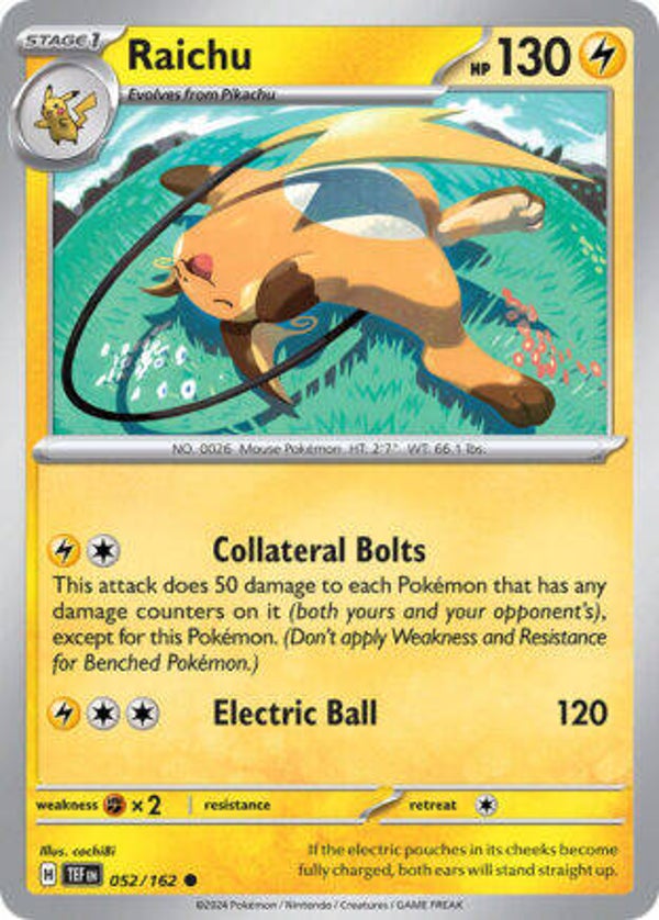 TEF 052 Raichu reverse holo
