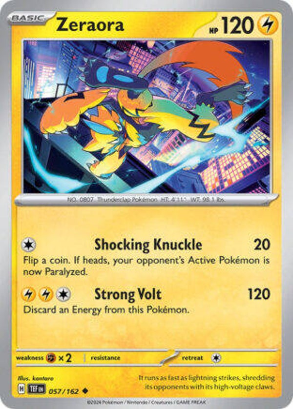 TEF 057 Zeraora reverse holo