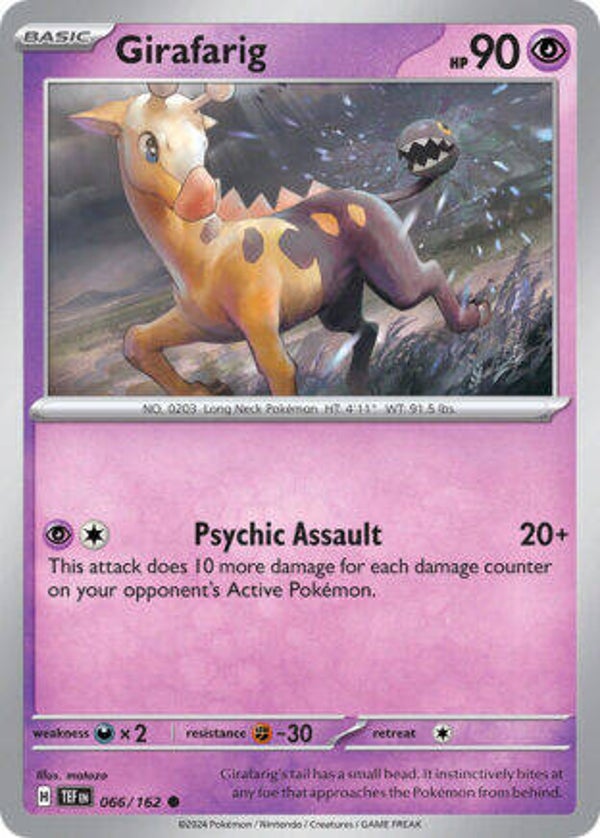 TEF 066 Girafarig reverse holo