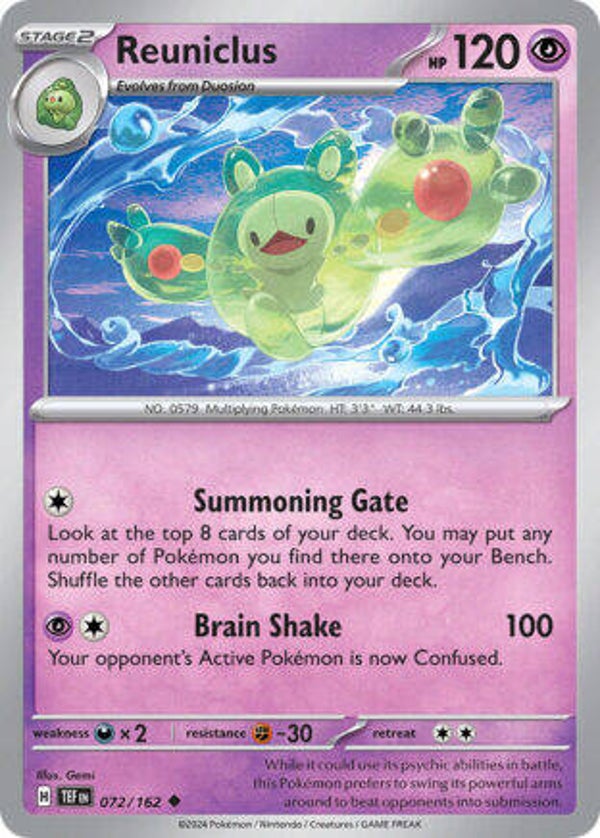 TEF 072 Reuniclus reverse holo