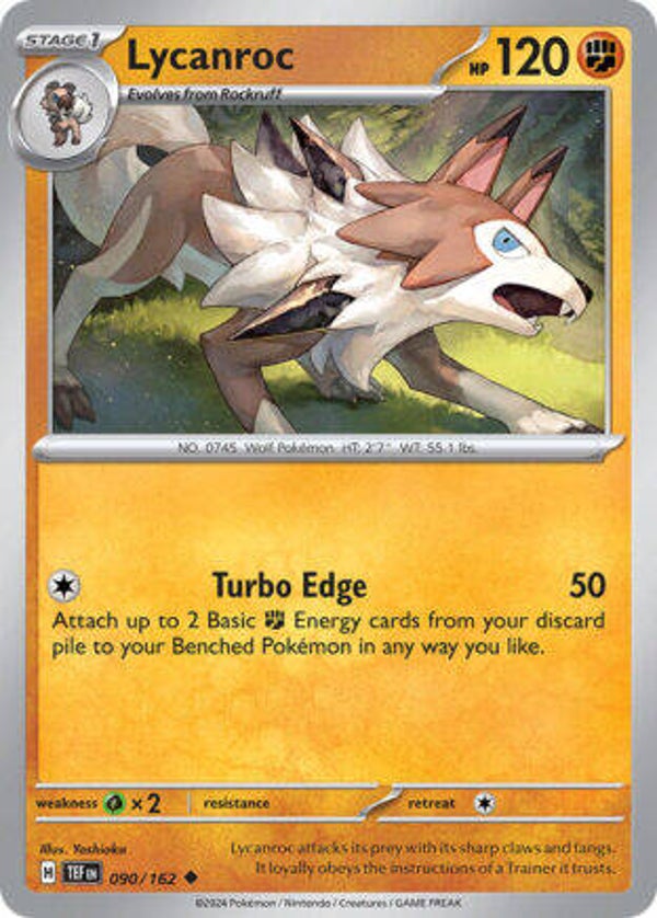 TEF 090 Lycanroc reverse holo