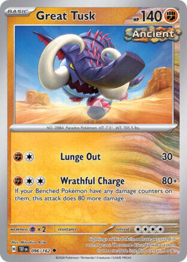 TEF 096 Great Tusk reverse holo