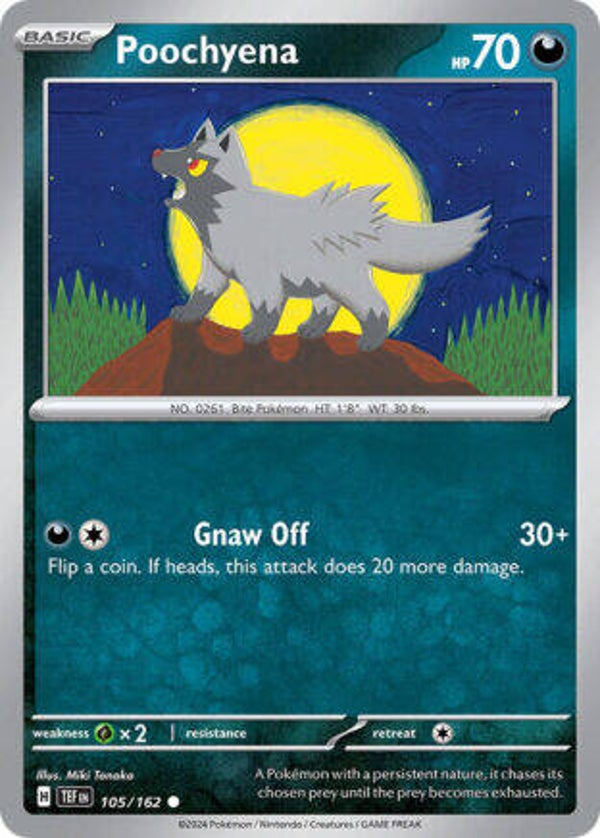 TEF 105 Poochyena reverse holo