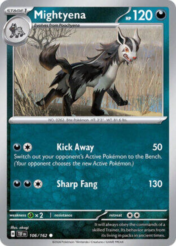 TEF 106 Mightyena reverse holo