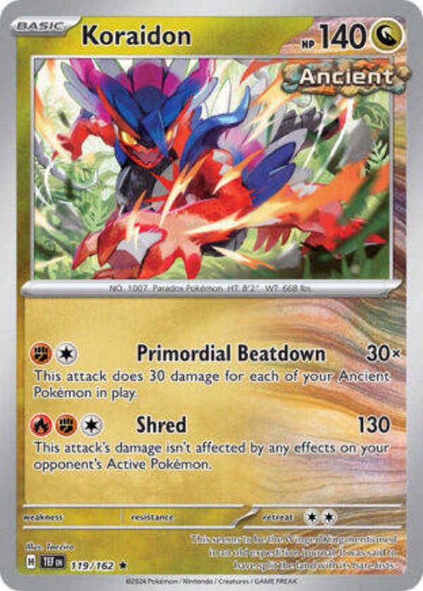 TEF 119 Koraidon reverse holo