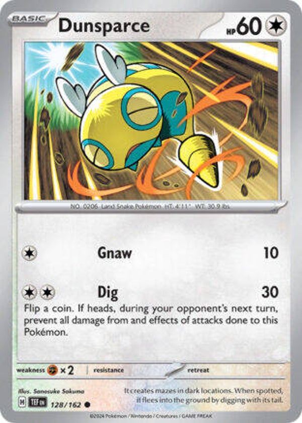 TEF 128 Dunsparce reverse holo
