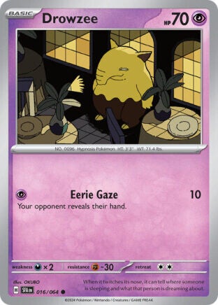 SFA 016 Drowzee reverse holo
