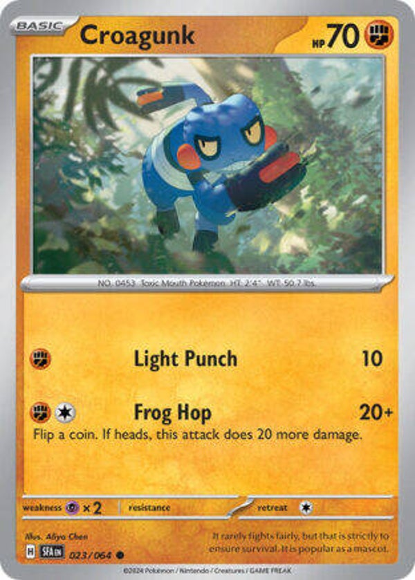 SFA 023 Croagunk reverse holo