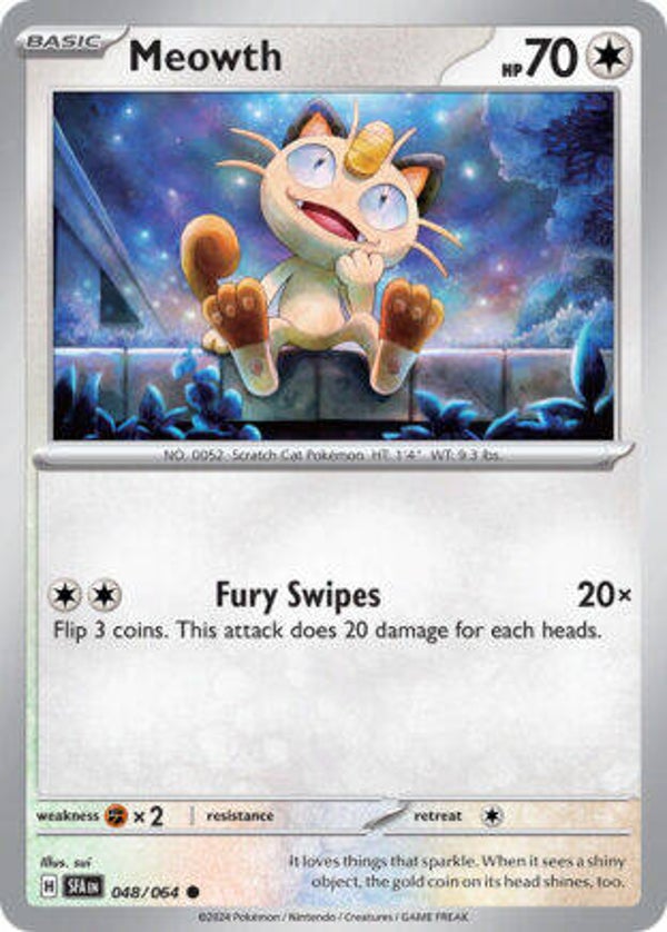SFA 048 Meowth reverse holo