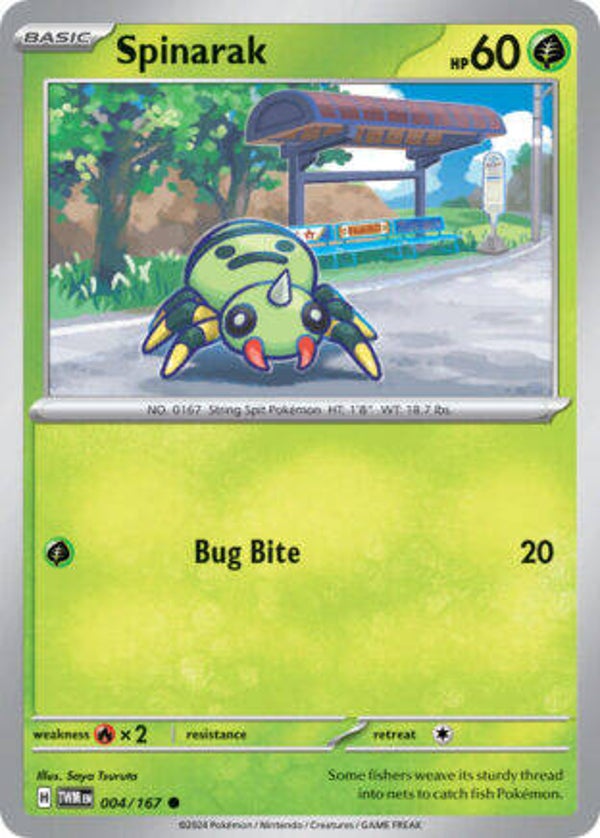 TWM 004 Spinarak reverse holo