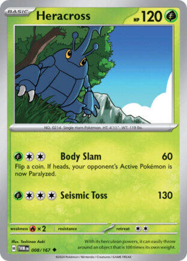 TWM 008 Heracross reverse holo