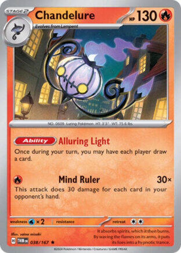 TWM 038 Chandelure reverse holo