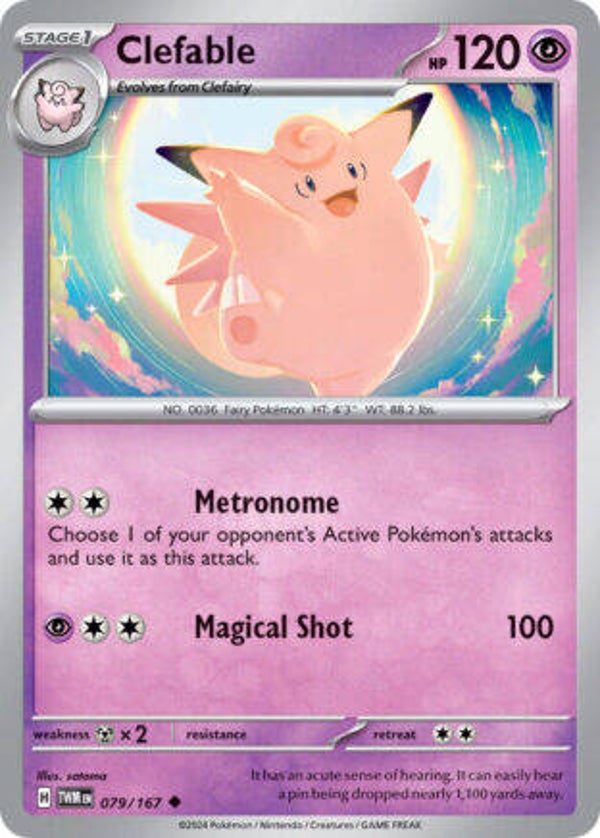 TWM 079 Clefable reverse holo