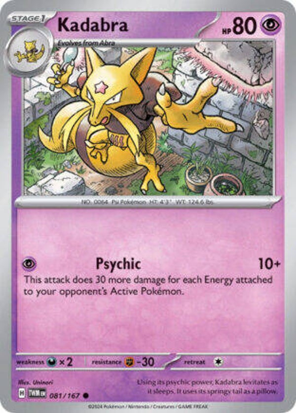 TWM 081 Kadabra reverse holo