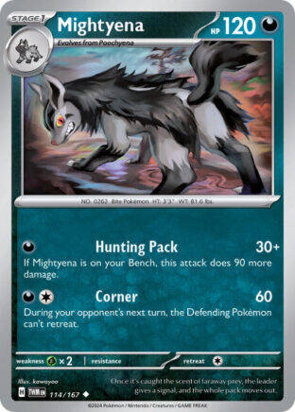 TWM 114 Mightyena reverse holo