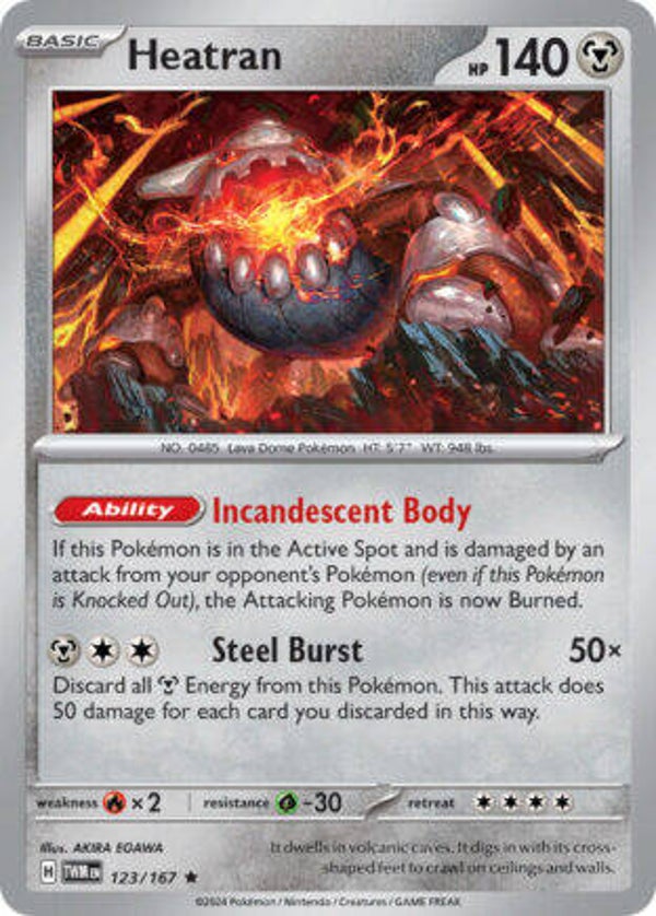 TWM 123 Heatran reverse holo