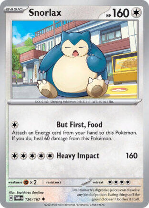 TWM 136 Snorlax reverse holo