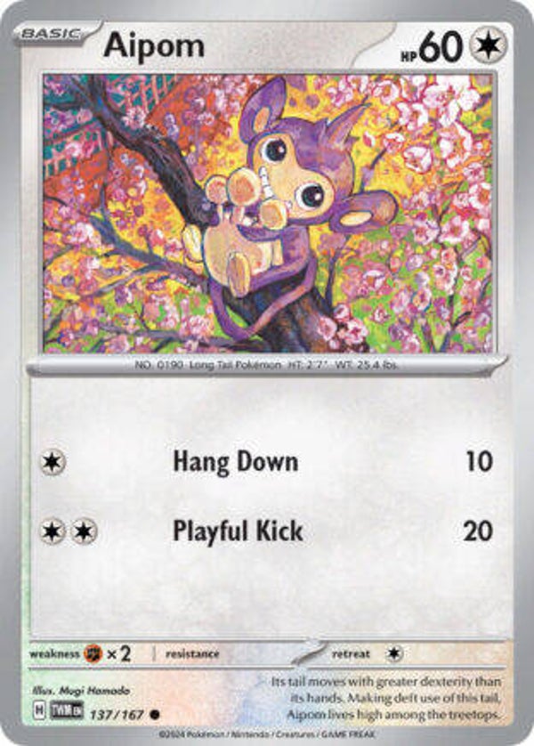 TWM 137 Aipom reverse holo