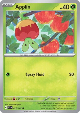 SCR 012 Applin reverse holo