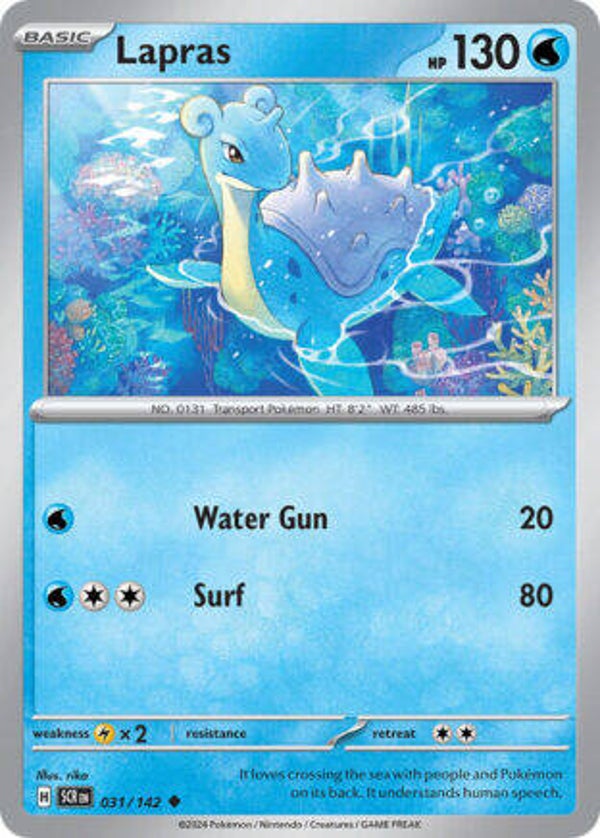SCR 031 Lapras reverse holo