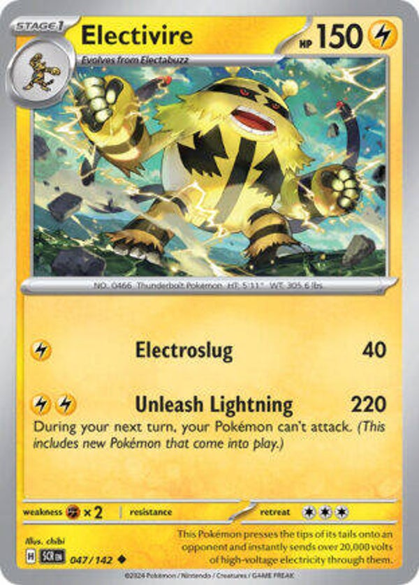 SCR 047 Electivire reverse holo
