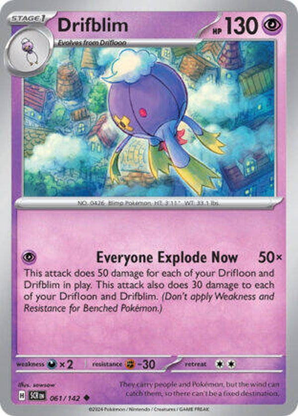 SCR 061 Drifblim reverse holo