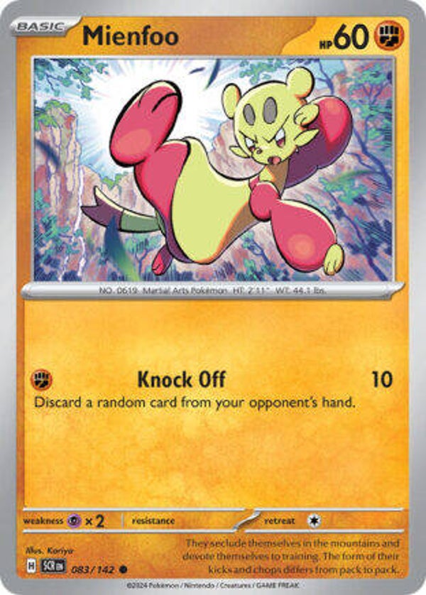 SCR 083 Mienfoo reverse holo