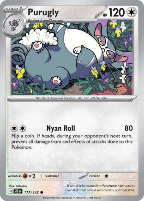 SCR 117 Purugly reverse holo
