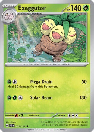 PRE 002 Exeggutor reverse holo