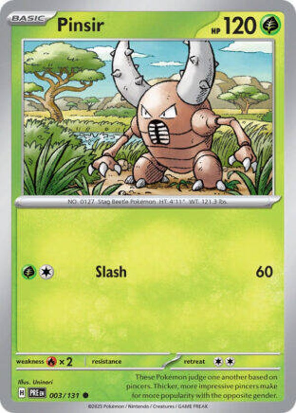 PRE 003 Pinsir reverse holo