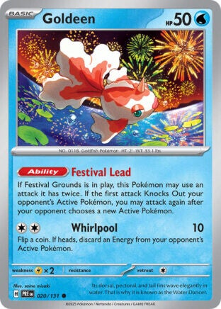 PRE 020 Goldeen reverse holo
