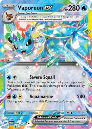 PRE 023 Vaporeon EX