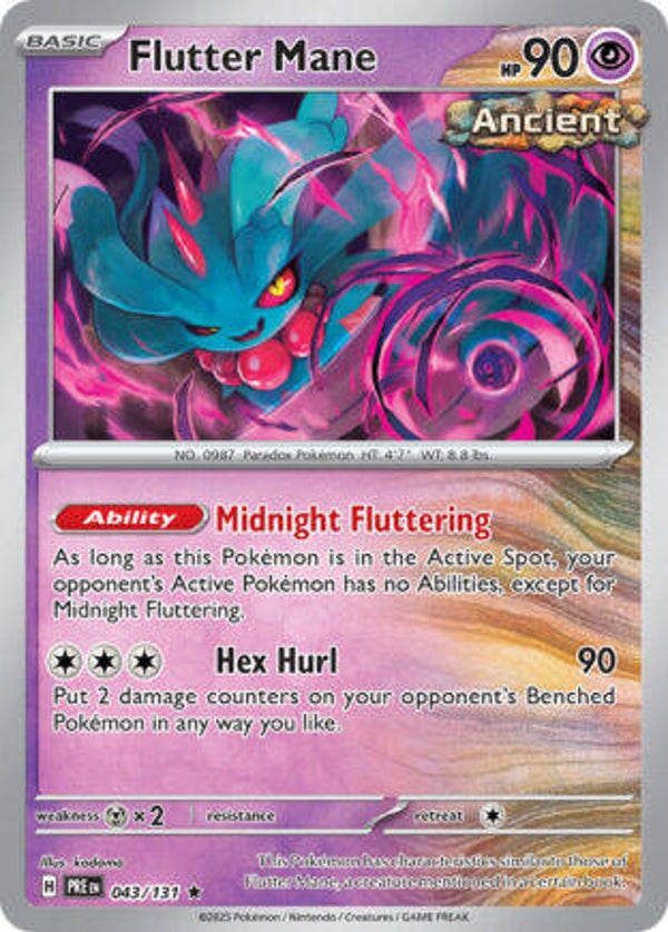 PRE 043 Flutter Mane reverse holo