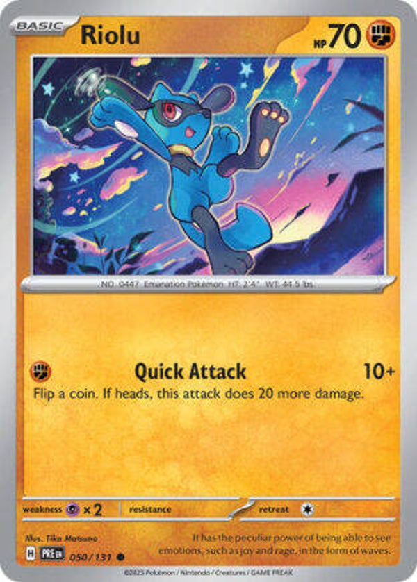 PRE 050 Riolu reverse holo