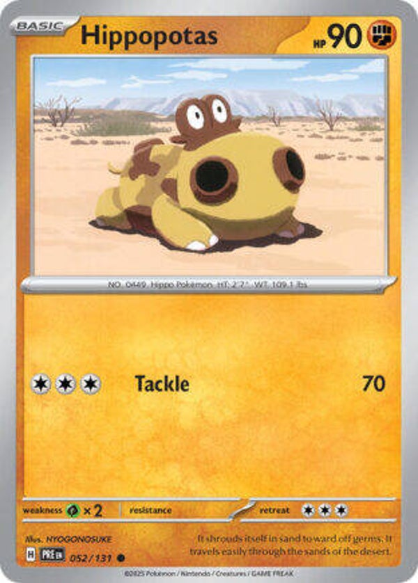 PRE 052 Hippopotas reverse holo