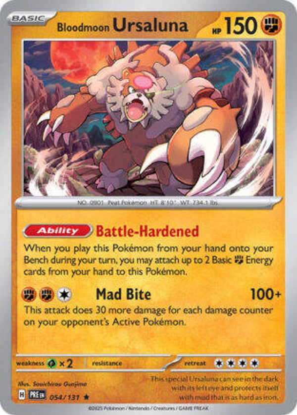 PRE 054 Bloodmoon Ursaluna reverse holo