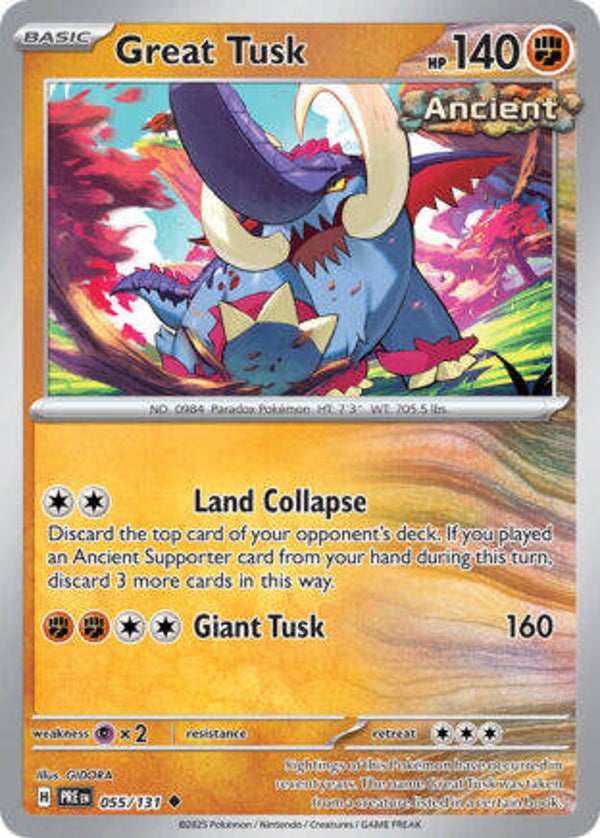 PRE 055 Great Tusk reverse holo
