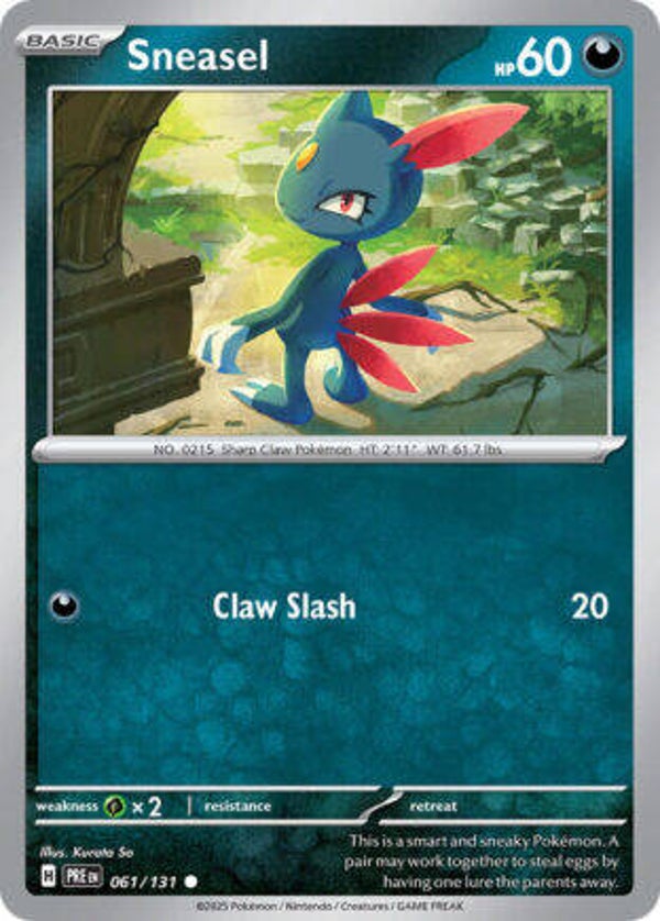 PRE 061 Sneasel reverse holo