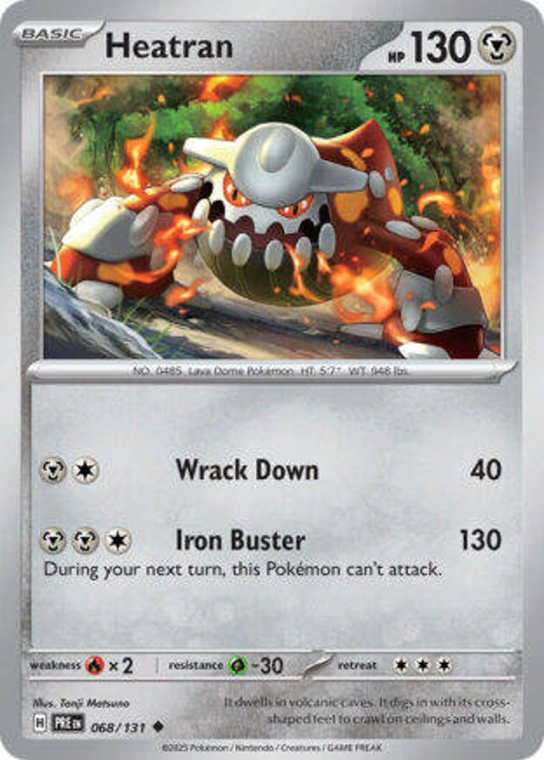 PRE 068 Heatran reverse holo