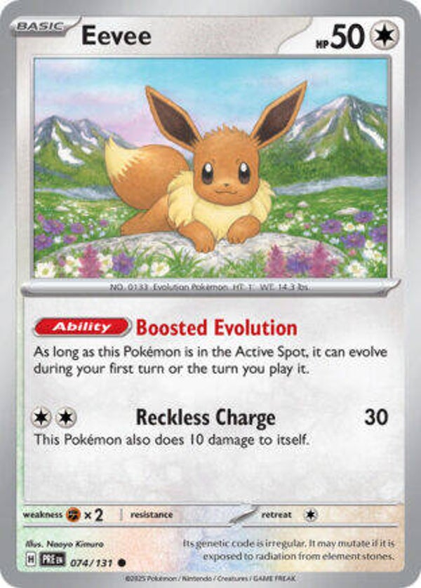PRE 074 Eevee reverse holo