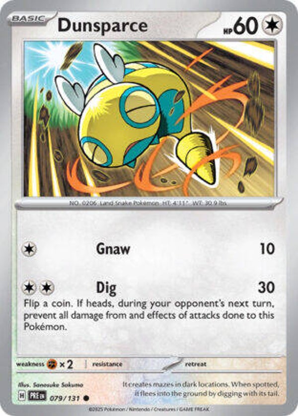 PRE 079 Dunsparce reverse holo