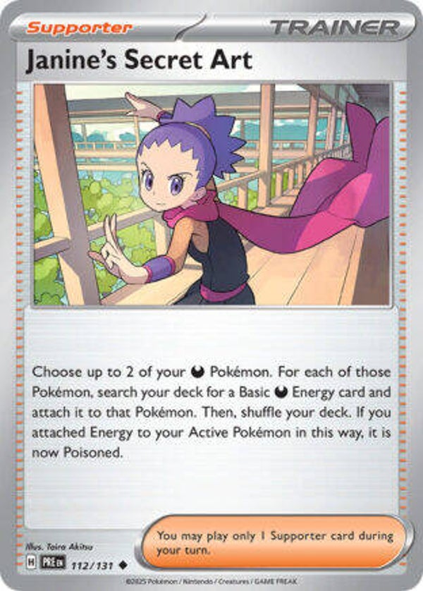 PRE 112 Janine's Secret Art reverse holo
