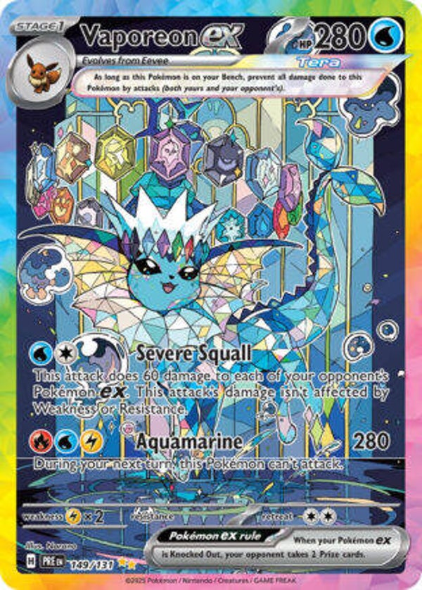 PRE 149 Vaporeon EX