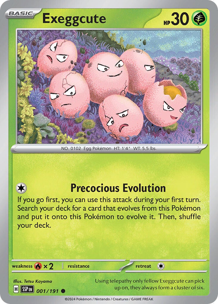 SSP 001 Exeggcute reverse holo