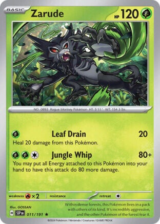 SSP 011 Zarude reverse holo