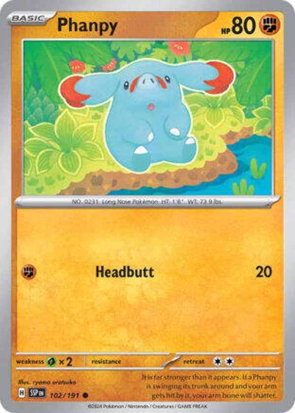 SSP 102 Phanpy reverse holo