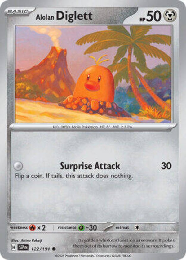 SSP 122 Alolan Diglett reverse holo